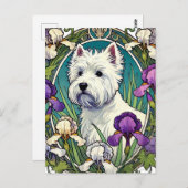 West Highland Terrier Westie Briefkaart (Voorkant / Achterkant)