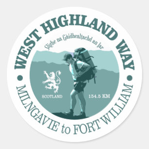 West Highland Way Ronde Sticker
