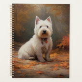 West Highland White Terrier à l'automne Leaves aut (Devant)