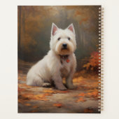 West Highland White Terrier à l'automne Leaves aut (Dos)