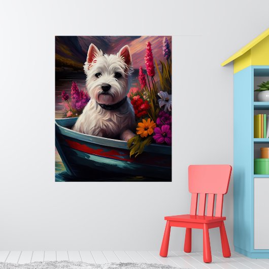 West Highland White Terrier aan boord Poster (Kinderkamer 1)