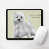 West Highland White Terrier Art Muismat (Met muis)