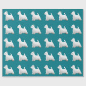 West Highland White Terrier Basic Breed Design Cadeaupapier (Vlak)