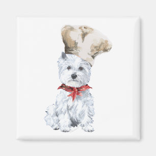 West Highland White Terrier Chef Magneet