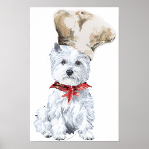 West Highland White Terrier Chef Poster is already