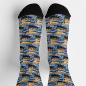 West Highland White Terrier Christmas Boat Holiday Sokken (Top)