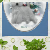 West Highland White Terrier Christmas Theedoek (Gevouwen)
