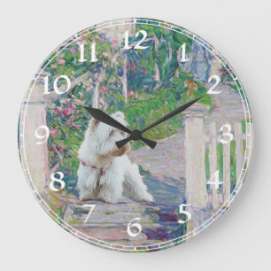 West Highland White Terrier Clock Grote Klok