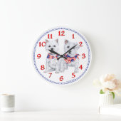 West Highland White Terrier Clock Grote Klok (Huis)