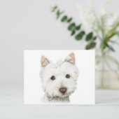West Highland White Terrier Dog Briefkaart (Staand voorkant)