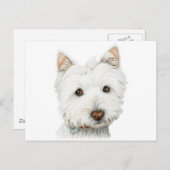 West Highland White Terrier Dog Briefkaart (Voorkant / Achterkant)