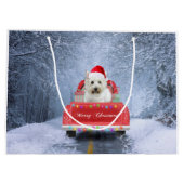West Highland White Terrier Dog in Snow Groot Cadeauzakje