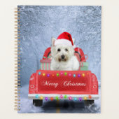West Highland White Terrier Dog in Snow Planner (Voorkant)