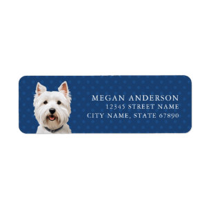West Highland White Terrier Étiquettes de adresse