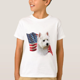 West Highland White Terrier Flag T-shirt