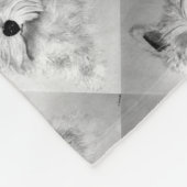 West Highland White Terrier Fleece Deken (Hoek)