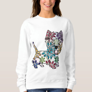 West Highland White Terrier - gekleurd Sweatshirt