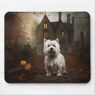 West Highland White Terrier Halloween Griezelen Muismat