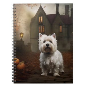 West Highland White Terrier Halloween Griezelen Notitieboek