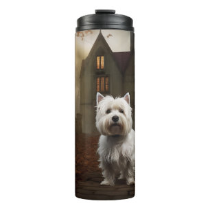 West Highland White Terrier Halloween Griezelen Thermosbeker