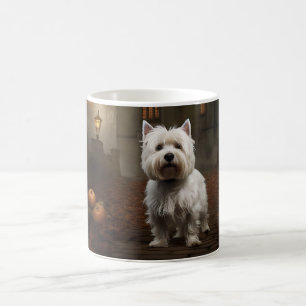 West Highland White Terrier Halloween Scary Koffiemok