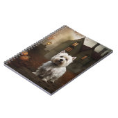 West Highland White Terrier Halloween Scary Notitieboek (Linkerzijde)