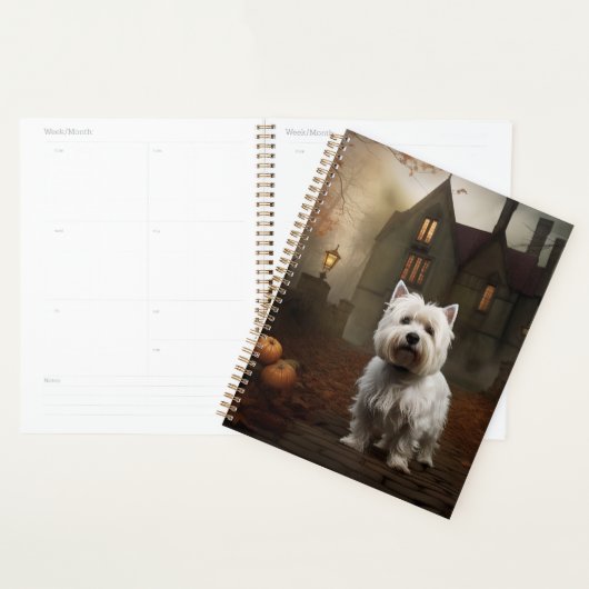 West Highland White Terrier Halloween Scary Planner (Display)