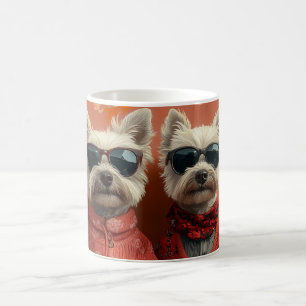 West Highland White Terrier Hart Valentijnsdag Koffiemok