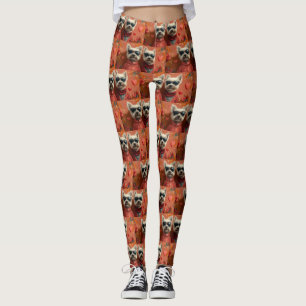 West Highland White Terrier Hart Valentijnsdag Leggings