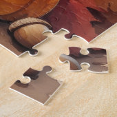 West Highland White Terrier herfstbladeren Legpuzzel (Zijkant)