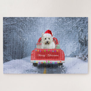 West Highland White Terrier-hond in de sneeuw Legpuzzel