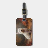 West Highland White Terrier in de herfst laat Herf Bagagelabel (Voorkant verticaal)