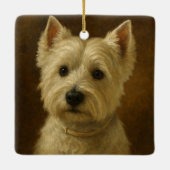 West Highland White Terrier Keramisch Ornament (Achterkant)