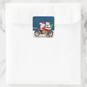 West Highland White Terrier kerstkerstkerstkerstma Vierkante Sticker (Tas)