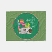 West Highland White Terrier Kerstmis Elf Fleece Deken (Voorkant (Horizontaal))