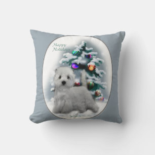 West Highland White Terrier Kerstmis Kussen