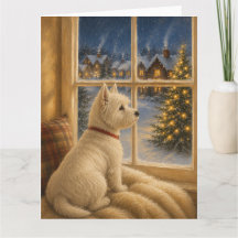 West Highland White Terrier Kerstportret