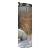 West Highland White Terrier laat het sneeuwen Kers Thermosbeker (Geroteerd rechts)