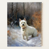 West Highland White Terrier Laissons neiger Noël (Dos)