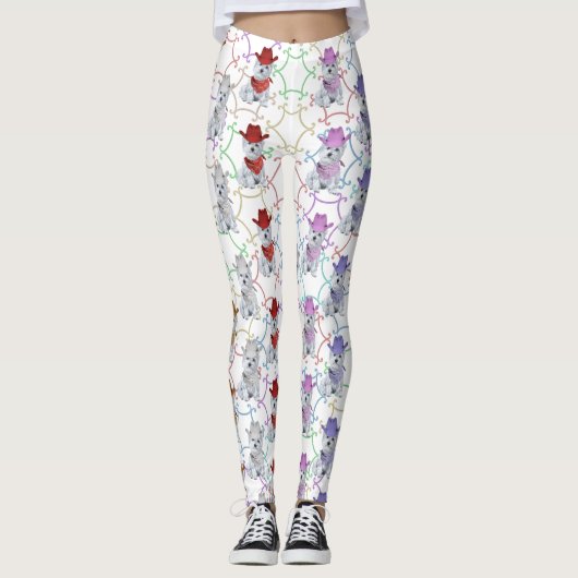 West Highland White Terrier Leggings (Voorkant)
