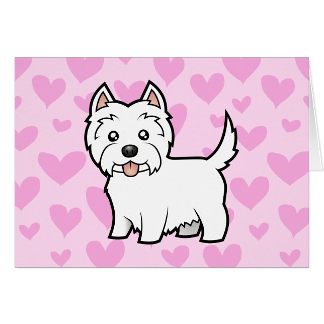 West Highland White Terrier Love (Voorkant Horizontaal)