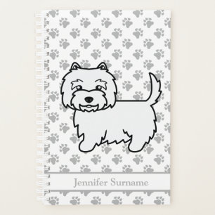 West Highland White Terrier Mooie Hond & Tekst Planner