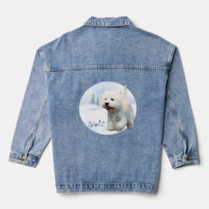 West Highland White Terrier Noel Denim Jacket