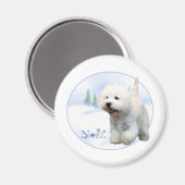 West Highland White Terrier Noel - Magneet (Voorkant / Achterkant)