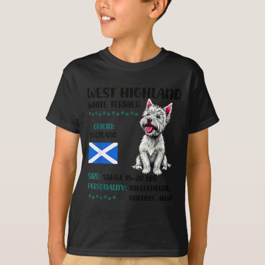 West Highland White Terrier Origin Funny Westie Do T-shirt (Voorkant)