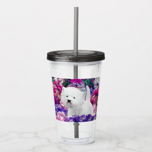 West Highland White Terrier Painting Dog Art Acryl Drinkbeker