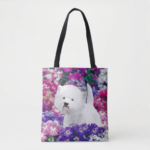 West Highland White Terrier Painting Dog Art Draagtas