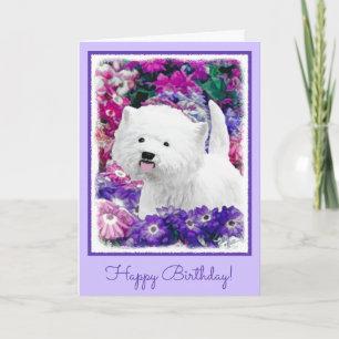 West Highland White Terrier Painting Dog Art Kaart