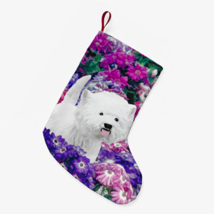 West Highland White Terrier Painting Dog Art Kleine Kerstsok