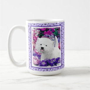 West Highland White Terrier Painting Dog Art Koffiemok